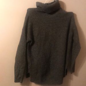 Black turtleneck sweater